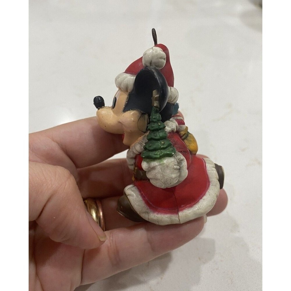 3/$15 SALE - Vintage Disney Kurt S. Adler Santa Mickey Mouse Ceramic Ornament - Picture 7 of 8